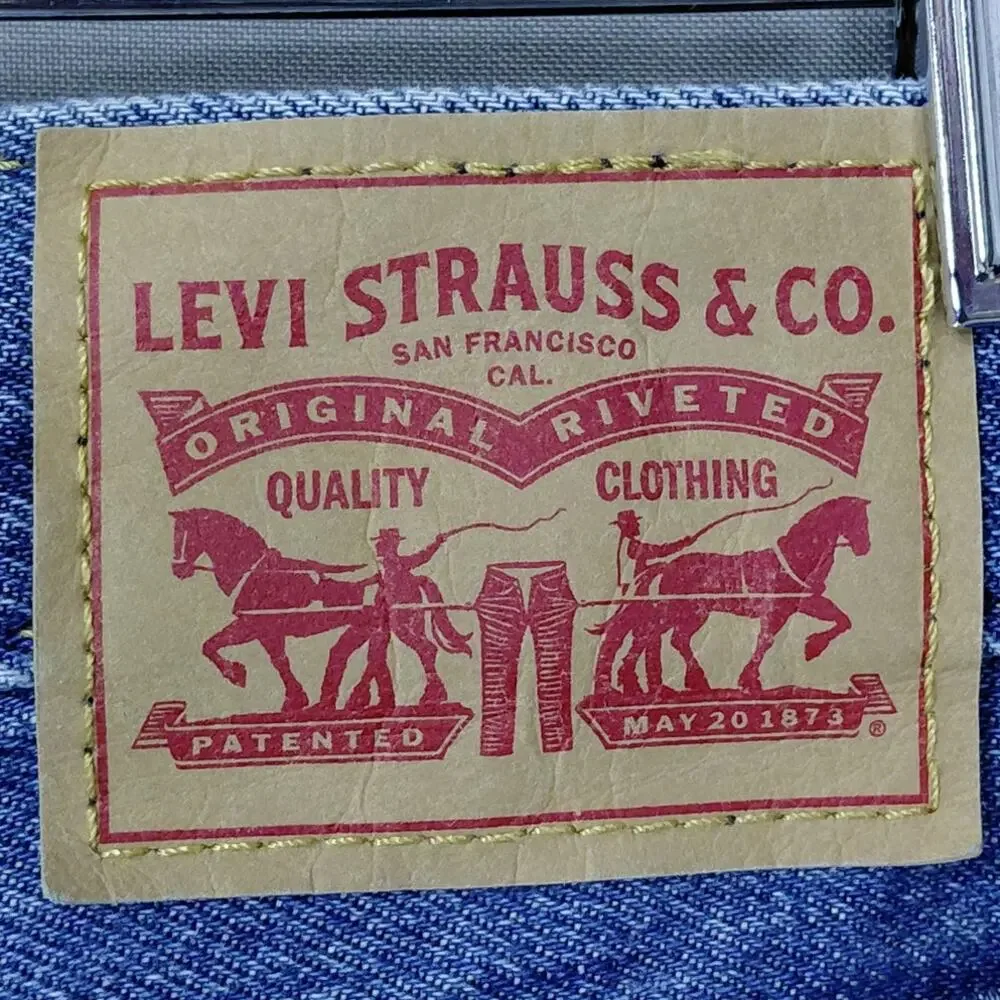 LEVI STRAUSS Blue 94 Baggy Stretch Jeans Relaxed Denim Size 29